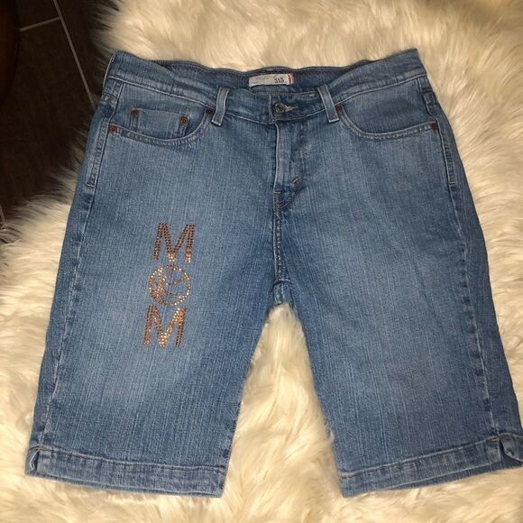 Levi’s 515 denim Bermuda shorts size 8 - Picture 1 of 8